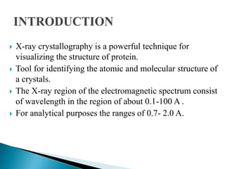 X ray crystallography | PPTX