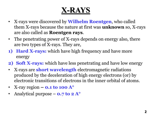 X ray diffraction ppt | PPTX | Chemistry | Science