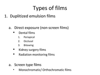 X Ray Films Types X ray films - mamita | PPT