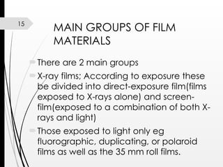 X Ray Films Types X-ray film structure, group 2 new-1.pptx
