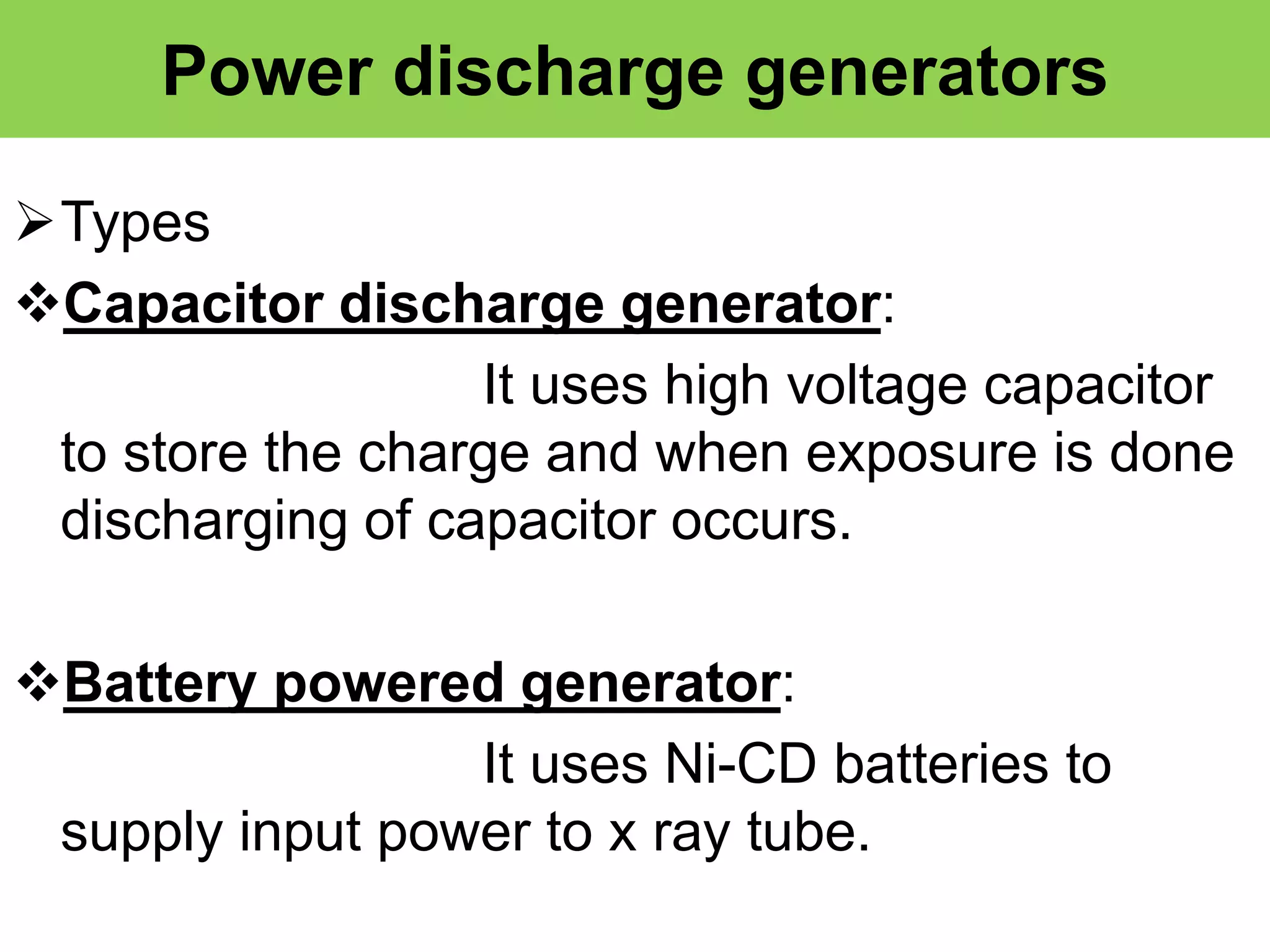 X ray generators | PPTX