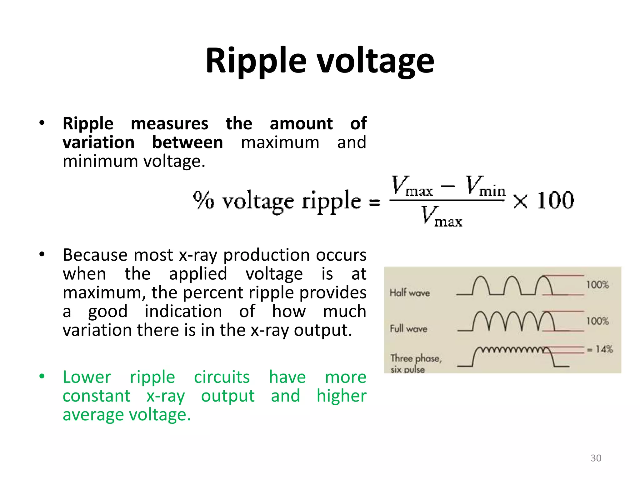 Voltage Ripple Machine X-ray generators.pptx