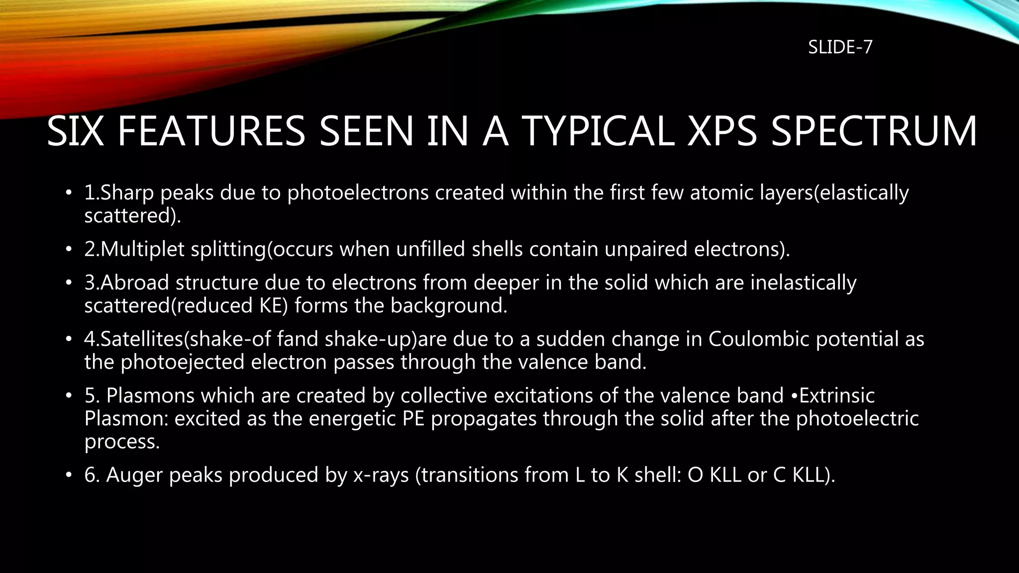 Sharp Electron X ray photoelecton spectroscopy | PPTX