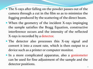 X ray powder diffraction | PPTX