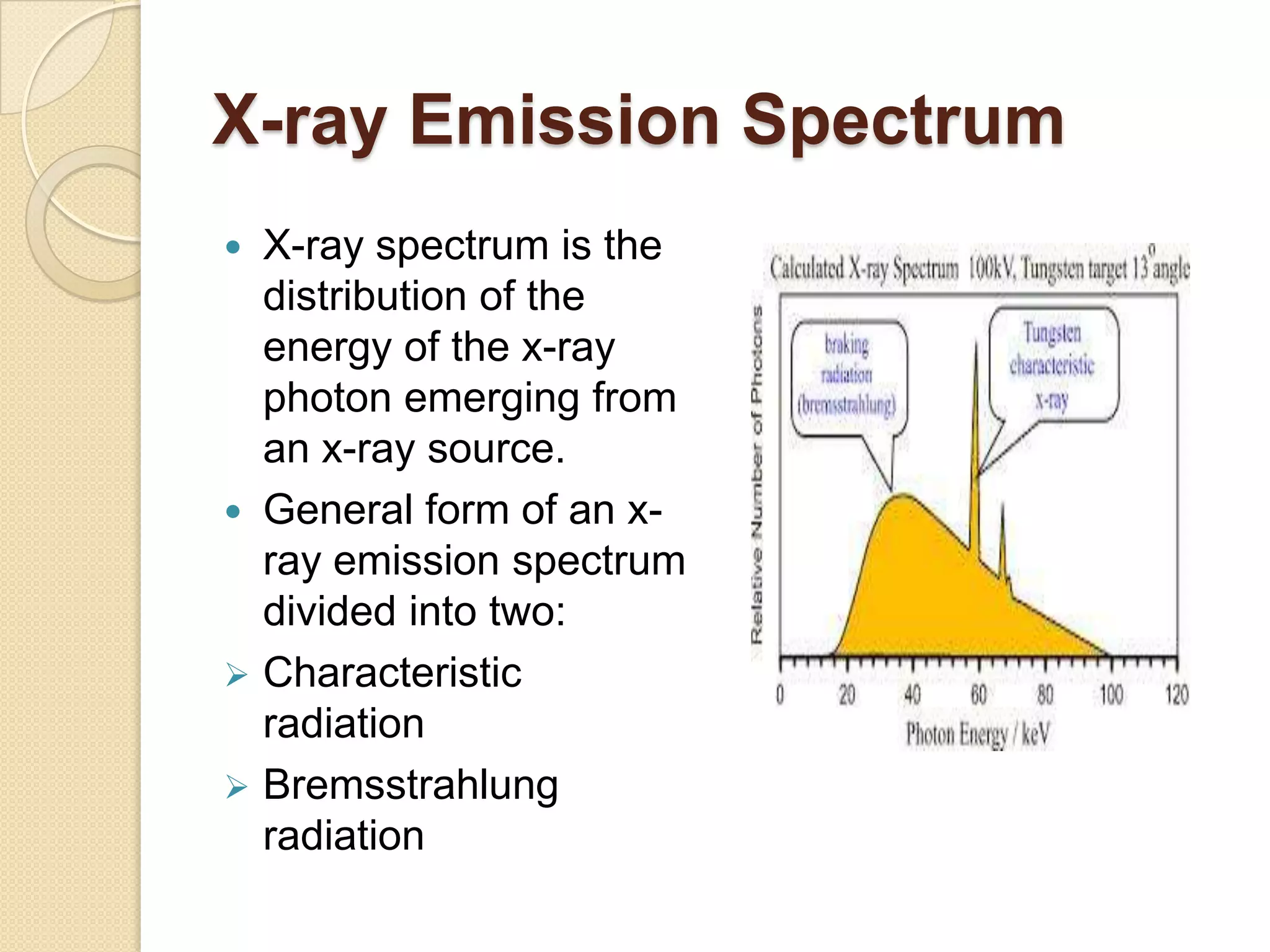 X ray production (Emission and Filtration) | PPTX