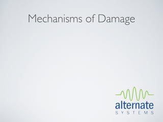 Mechanisms of Damage
 