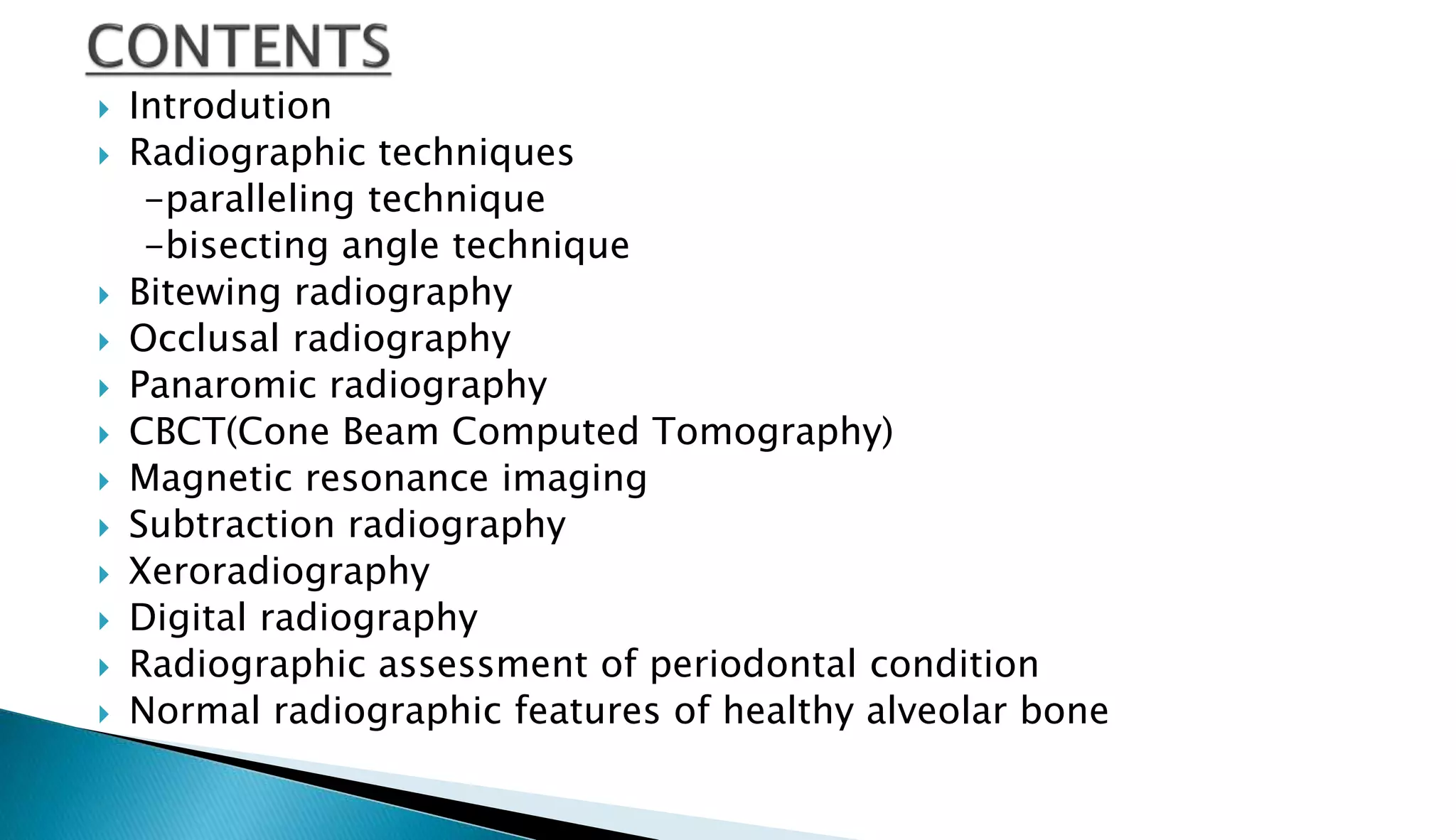 X ray techniques and interpretations | PPTX