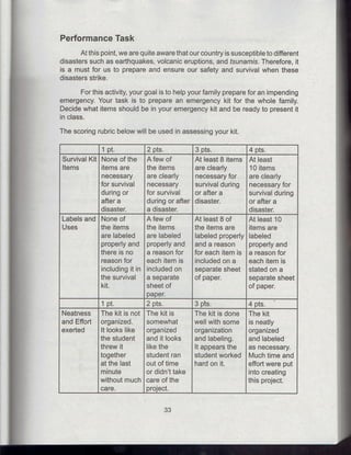 X science !st grading