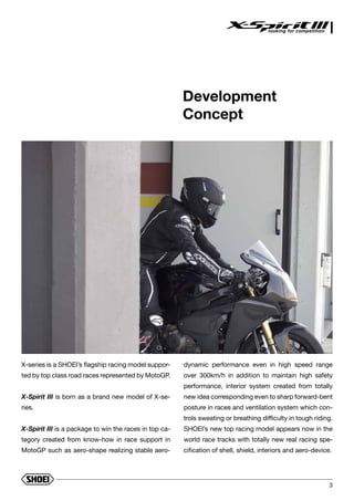 Shoei X-Spirit III Specification Booklet