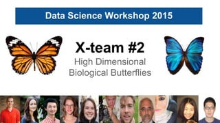 X-team #2
High Dimensional
Biological Butterflies
Data Science Workshop 2015
 