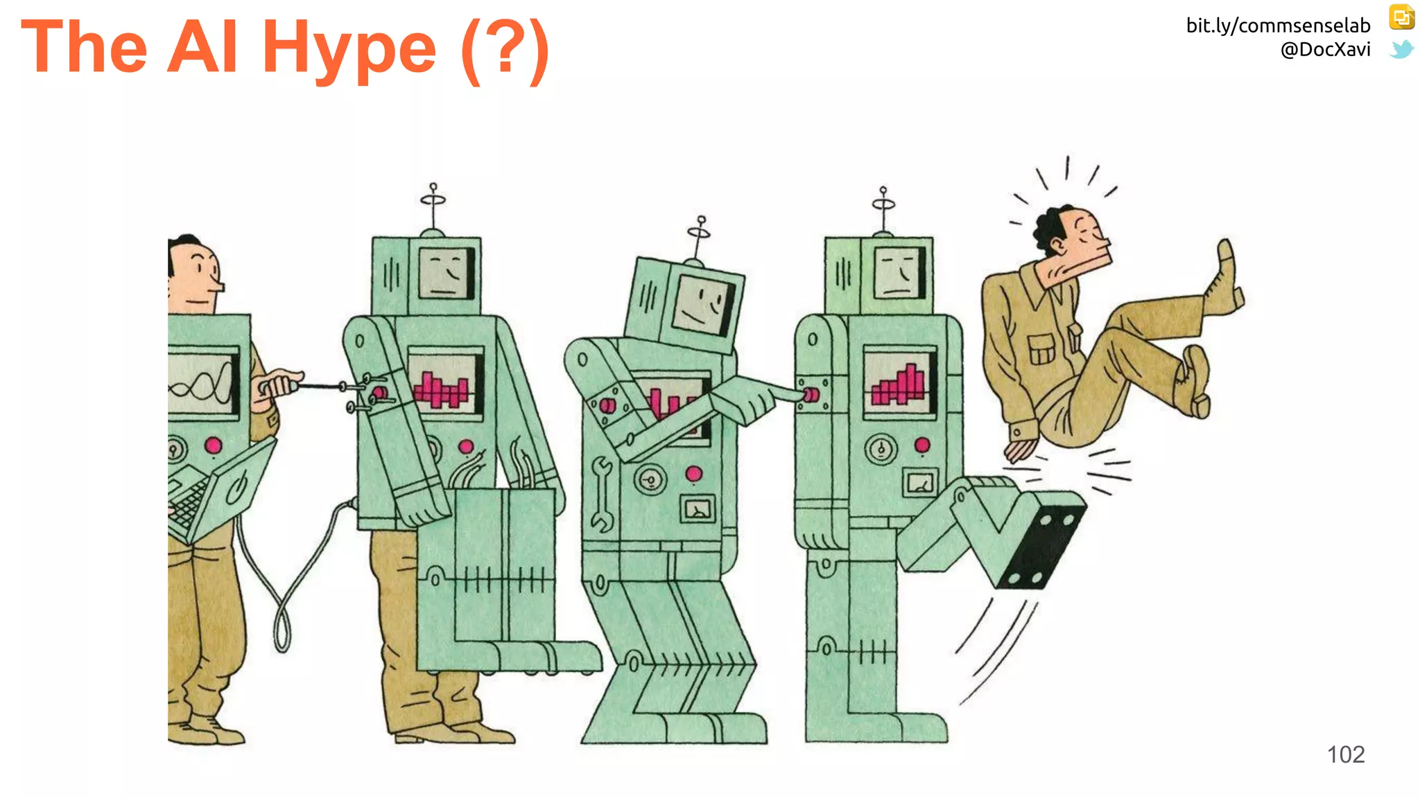 bit.ly/commsenselab
@DocXavi
102
The AI Hype (?)
 