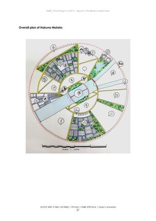 ENBE | Final Project | Part A – Report | The Better Livable Town
Overall plan of Hakuna Matata:
JOYCE WEE YI QIN| 0319602 | PN HAS | FNBE APR 2014 | Taylor’s University
21
 