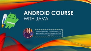 Android course session 1 ( intoduction to java ) | PPT image.