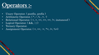 Android course session 1 ( intoduction to java ) | PPT