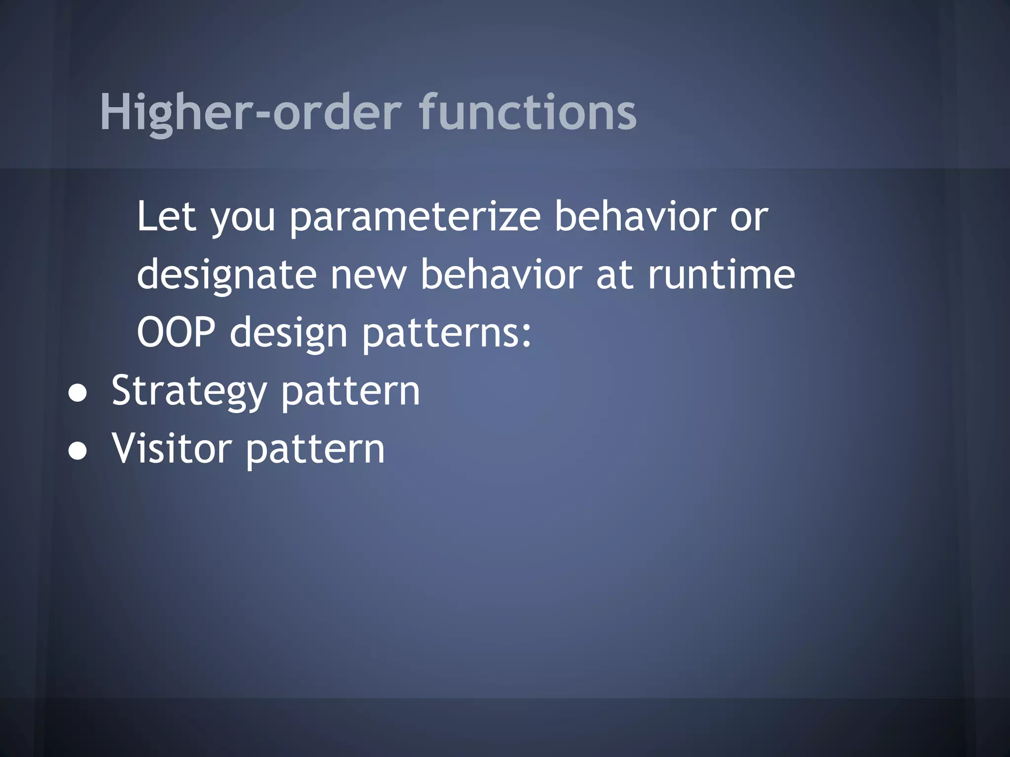 Lessons learned from functional programming | PPT