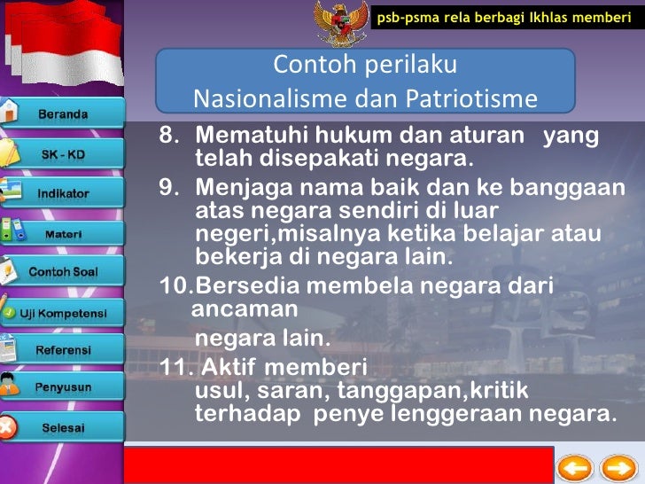 X 1.4.kebangsaan, nasionalisme dan patriotisme