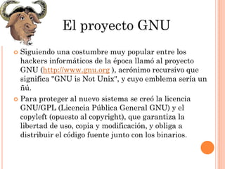 X1. sistema operativo gnu linux