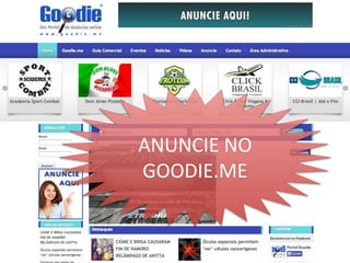 MERCADO DIGITAL 
ANUNCIE NO 
GOODIE.ME 
 