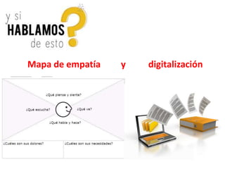 Mapa de empatía y digitalización
 