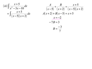 X2 T05 06 Partial Fractions
