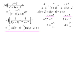 X2 T05 06 Partial Fractions