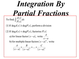 X2 T05 06 Partial Fractions