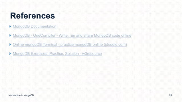 Introduction to MongoDB.pptx | Databases | Computer Software and ...
