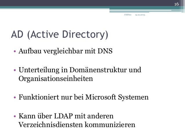 Was ist der Verzeichnisdienst X500