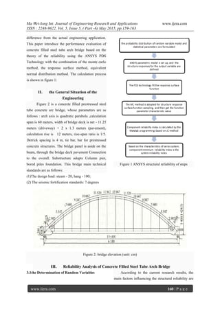 The Performance Evaluation of Concrete Filled Steel Tubular Arch Bridge ...