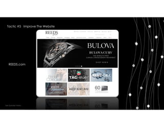 REEDS.com
See Speaker Notes.
Tactic #5 Improve The Website
 