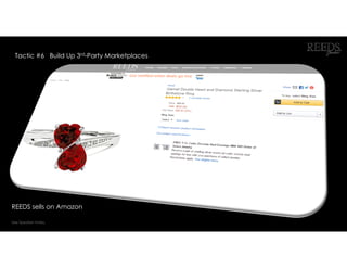 REEDS sells on Amazon
See Speaker Notes.
Tactic #6 Build Up 3rd-Party Marketplaces
 