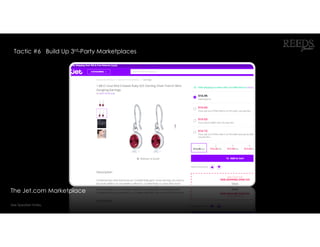 Tactic #6 Build Up 3rd-Party Marketplaces
See Speaker Notes.
The Jet.com Marketplace
 