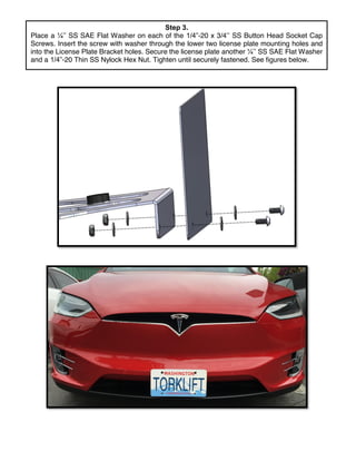 License Plate Holder Bracket for Tesla Model Y - Front Mount No Drilling –  EVANNEX Aftermarket Tesla Accessories