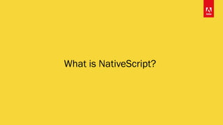 What is NativeScript?
 