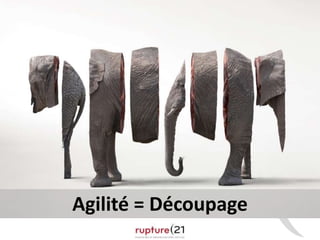 Agilité = Découpage 
 