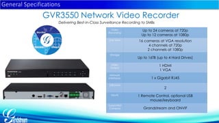 Grandstream Network Video Recorder GVR3550 presentation | PPTX