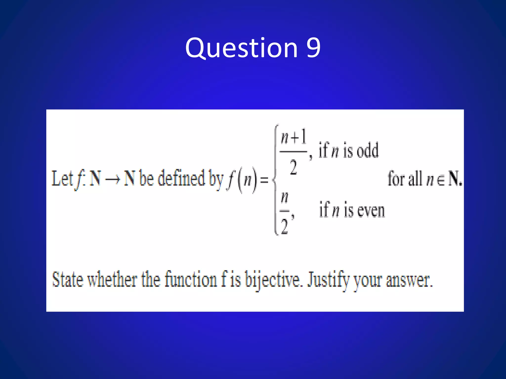 Question 9
 