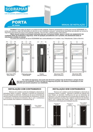 X84pmanual portas de_sauna