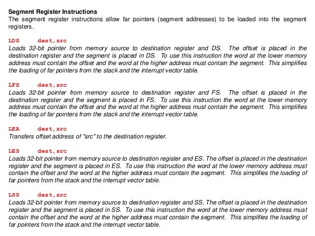 Intel X86 Opcode Reference Stack Overflow