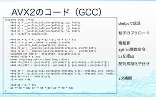 Xeon PhiとN体計算コーディング x86/x64最適化勉強会6(@k_nitadoriさんの代理アップ) | PDF