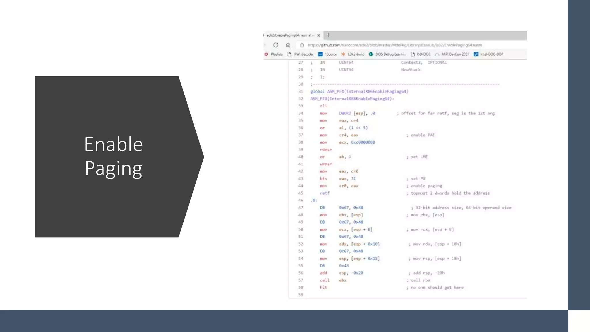 Intel Confidential
Department or Event Name 73
Intel Confidential
Department or Event Name 73
73
Enable
Paging
 