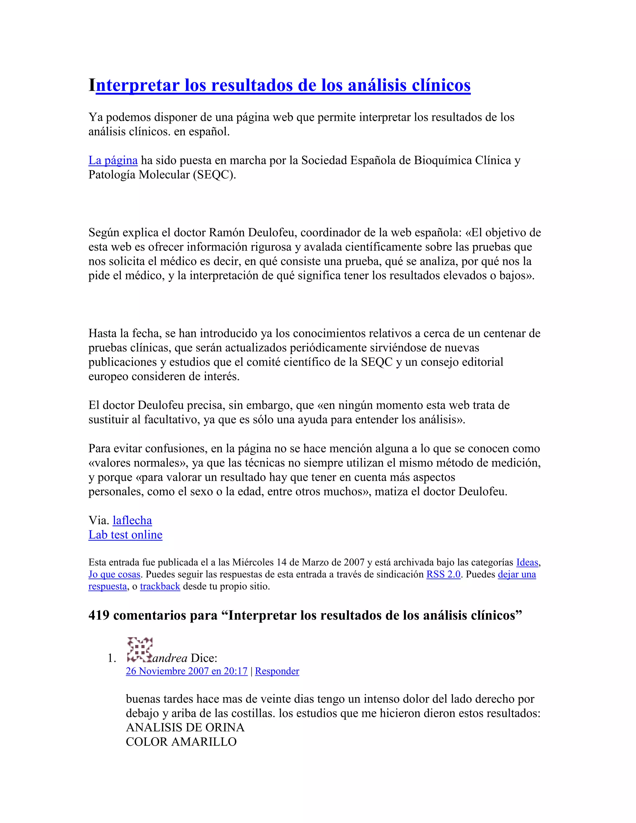 X8 interpretar los resultados de los análisis | PDF