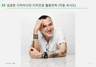 ©2015 AcademyX. All right reserved. 24
성공한 디자이너의 디자인권 활용전략 (카림 라시드
 