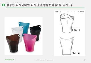 ©2015 AcademyX. All right reserved. 27
성공한 디자이너의 디자인권 활용전략 (카림 라시드
 