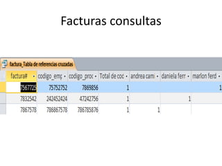 Facturas consultas
 