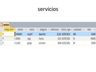 servicios
 