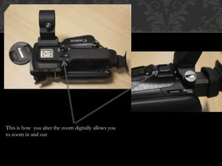 This is how you alter the zoom digitally allows you
to zoom in and out
 