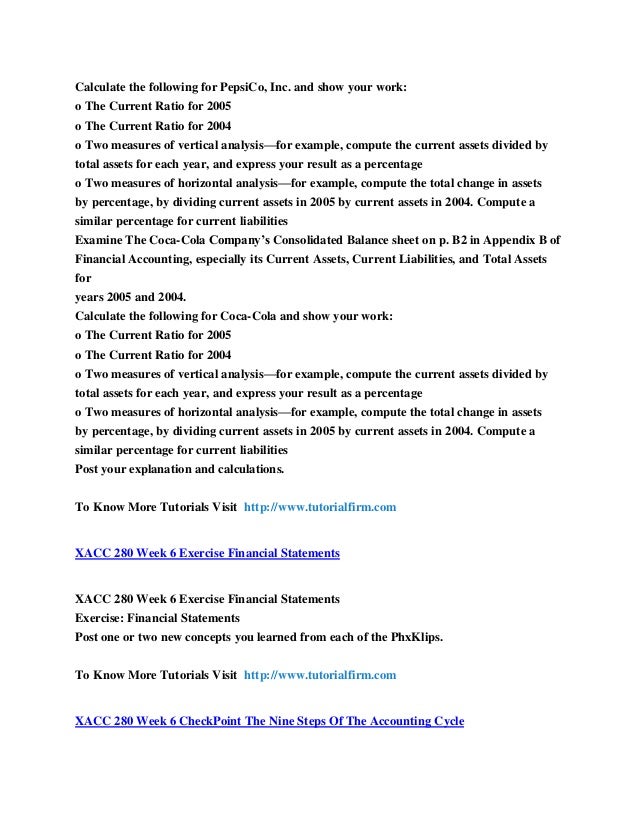 xacc 280 ratio vertical and horizontal Xacc 280 financial accounting concepts and principles /complete class july 25, 2014 myhomeworkkspot leave a comment click link below to purchase complete class:. xacc 280 ratio vertical and horizontal Xacc 280 financial accounting concepts and principles /complete class july 25, 2014 myhomeworkkspot leave a comment click link below to purchase complete class:.