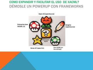COMO EXPANDIR Y FACILITAR EL USO DE XACML?
DÉMOSLE UN POWERUP CON FRAMEWORKS
 