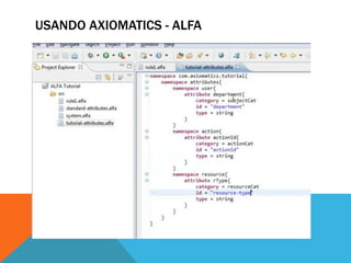 USANDO AXIOMATICS - ALFA
 